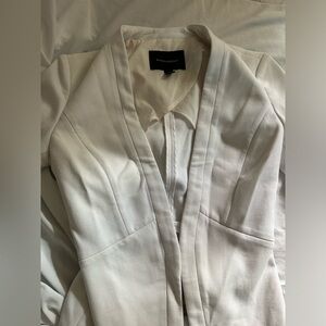 NWOT Gorgeous White Open Front Blazer Banana Republic 2
